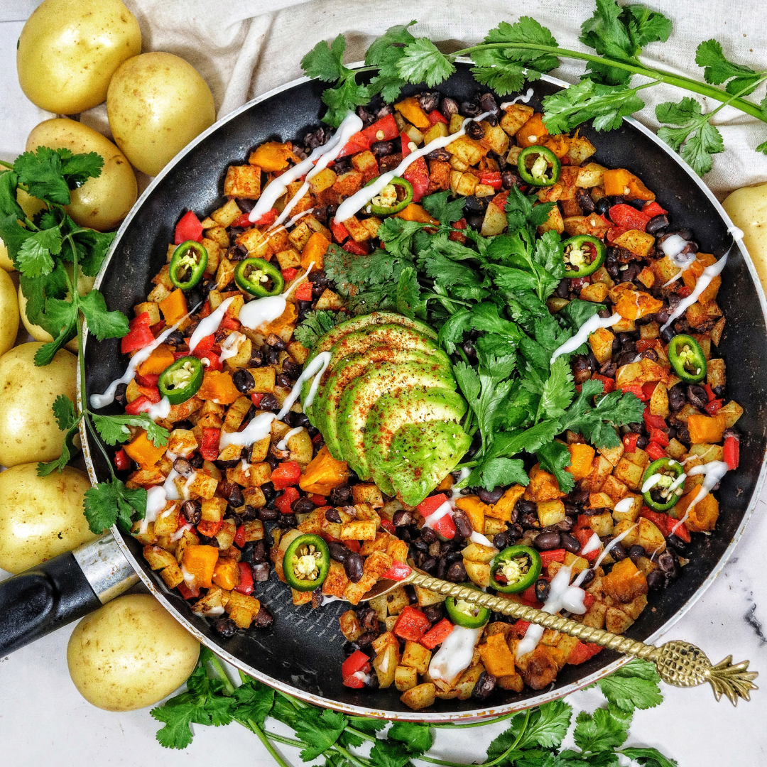 Mexican Potato Breakfast Hash - Retreat Yourself
