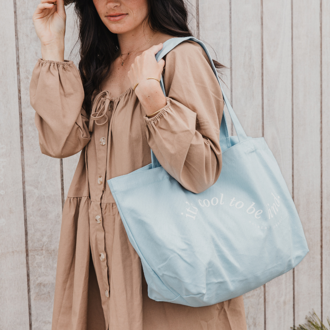RETREAT YOURSELF | 'It's Cool To Be Kind' Sunshine Tote