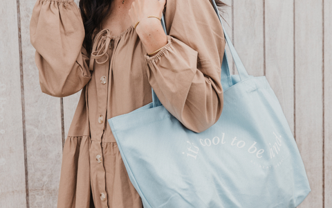 RETREAT YOURSELF | 'It's Cool To Be Kind' Sunshine Tote