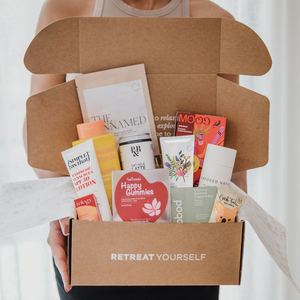 The brands & products in the 'Uplift & Unwind' Mystery Box