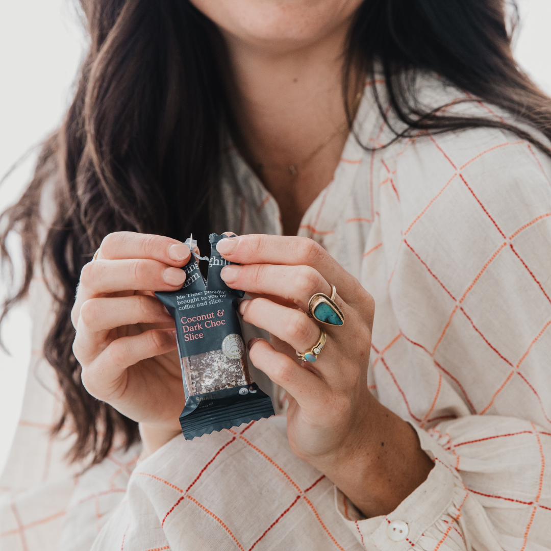 SPRINGHILL FARM | Coconut & Dark Chocolate Slice