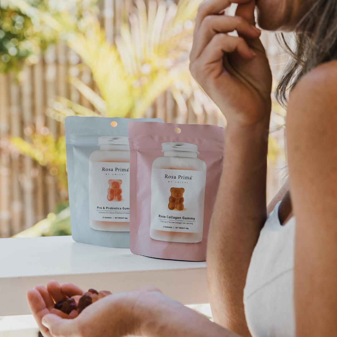 UNICHI WELLNESS | Rose Collagen Gummy or Pre & Probiotics Gummy