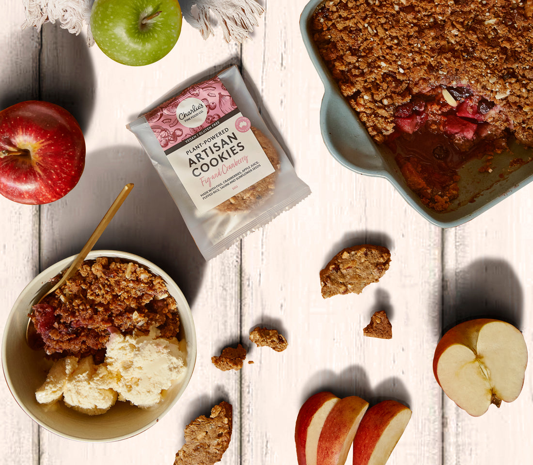 Vegan Gluten Free Apple & Mixed Berry Crumble Recipe