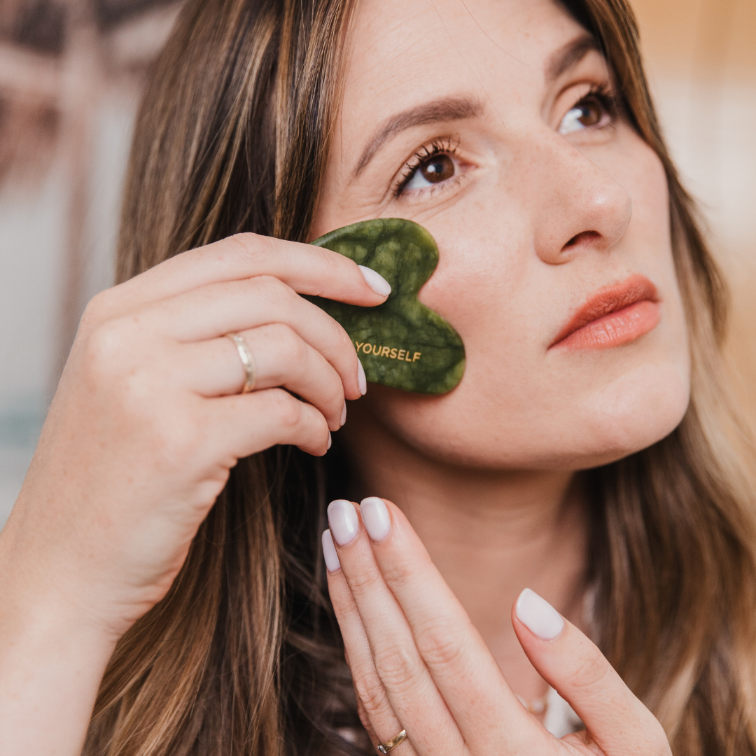 At-home Gua Sha facial