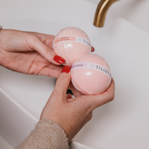 TILLEY SOAPS | 'Classic White' Bath Bomb - Cherry Blossom or Peony Rose