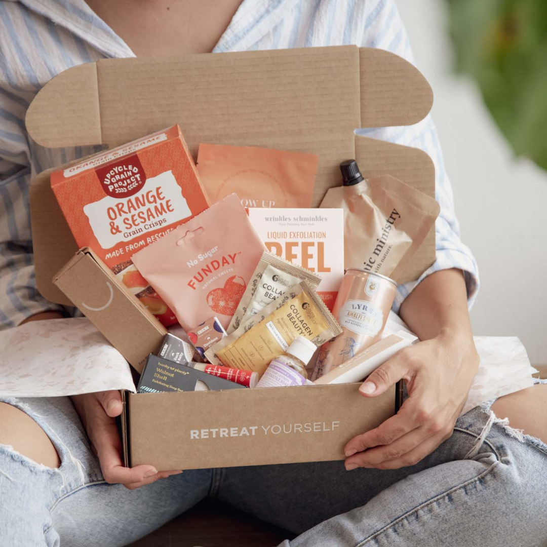 The brands & products in the 'Pamper & Glow' Mystery Box