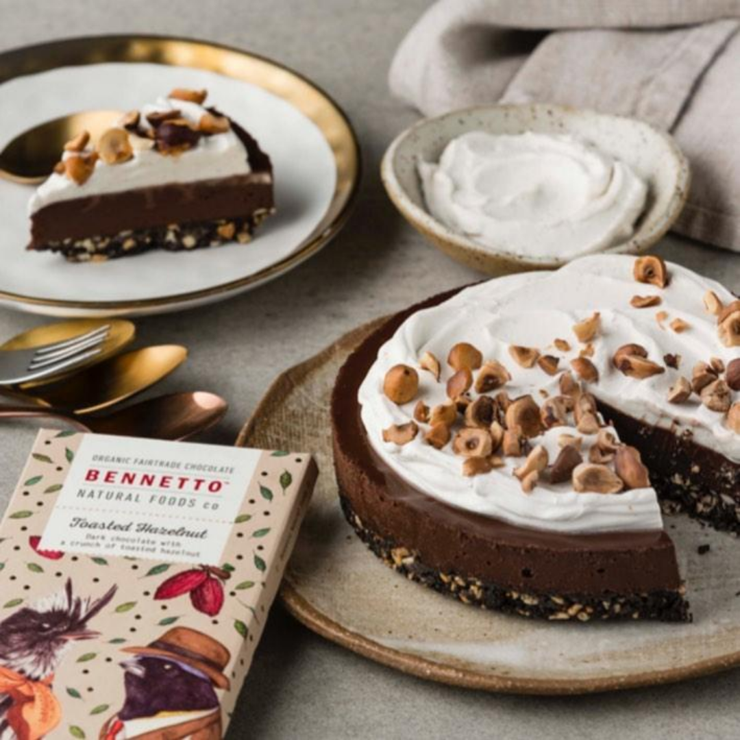 Vegan Chocolate Tahini Tart
