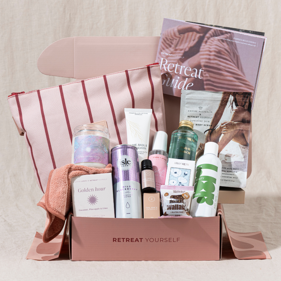 The brands & products inside the Summer 'Pamper & Relax' Retreat Box