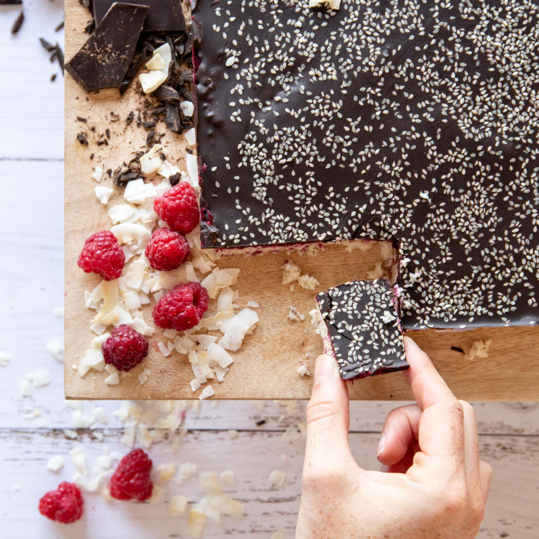 Raspberry Sesame Slice