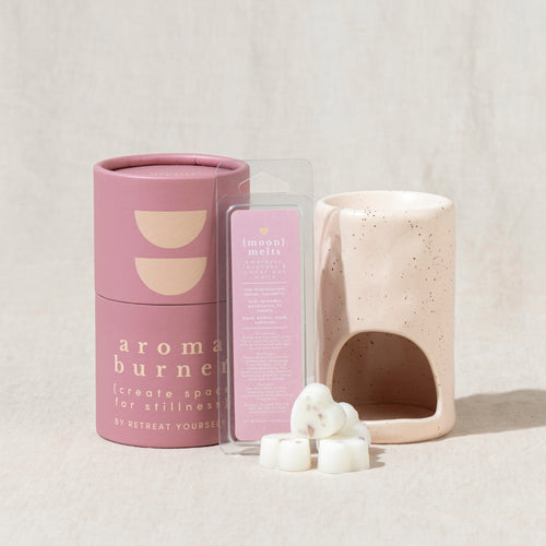 Ceramic Burner & Amber Moon Melts Duo