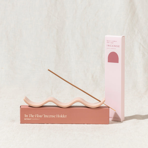 'In The Flow' Incense Holder + 'Here Comes The Sun' Incense