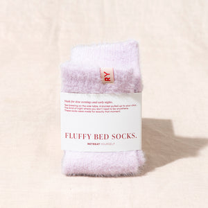 Fluffy Bed Socks - Lilac Haze