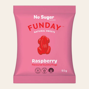 FUNDAY Natural Sweets - Raspberry Gummy Frogs 50g