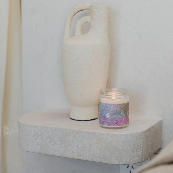 Golden Hour Soy Wax Candle: Coconut, Pineapple & Lime