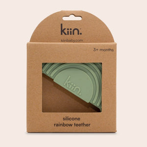 Rainbow Silicone Teether - Sage