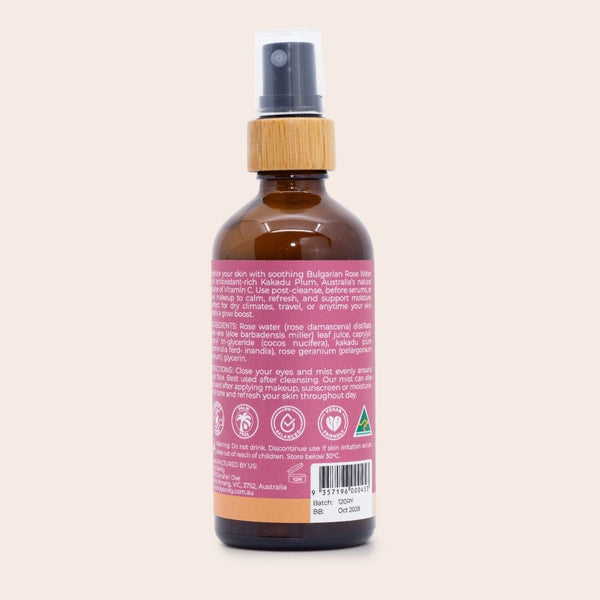 Rose Water Organic Toning Mist