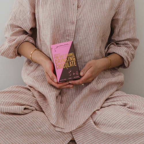 Pink Salt Caramel Drinking Chocolate