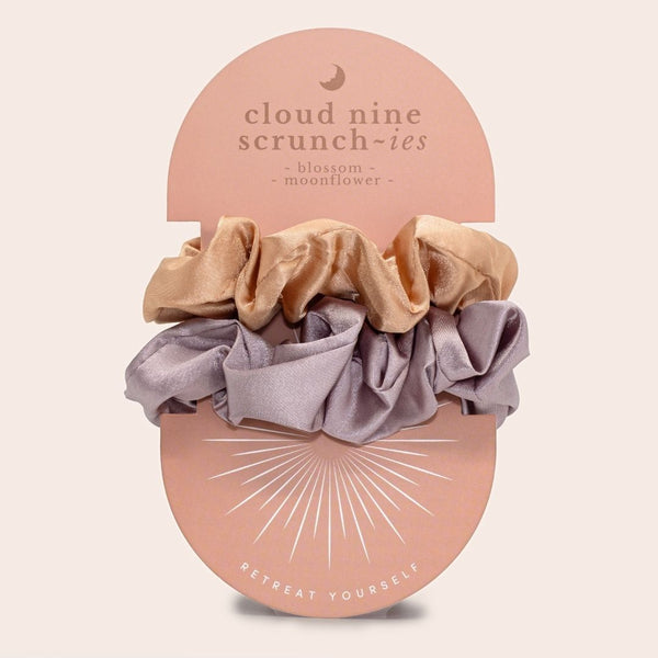 'Cloud Nine' Scrunchies - Blossom & Moonflower