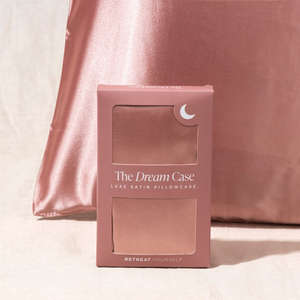 'The Dream Case' Luxe Satin Pillowcase - Blush