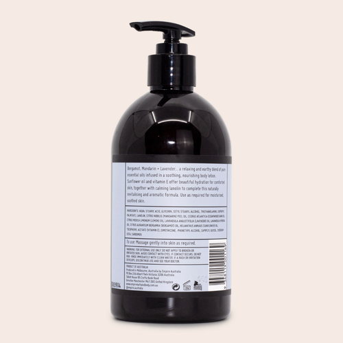Bergamot, Mandarin & Lavender Hand & Body Lotion 500ml