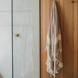 Turkish Cotton Towel - Sandstone