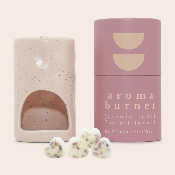 Ceramic Burner & Amber Moon Melts Duo