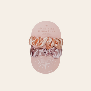 'Cloud Nine' Scrunchies - Blossom & Moonflower