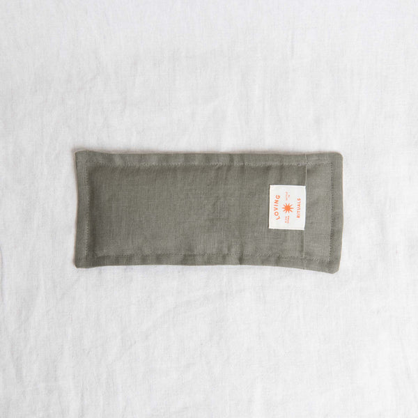 Handmade Linen Eye Pillow - Silver Princess
