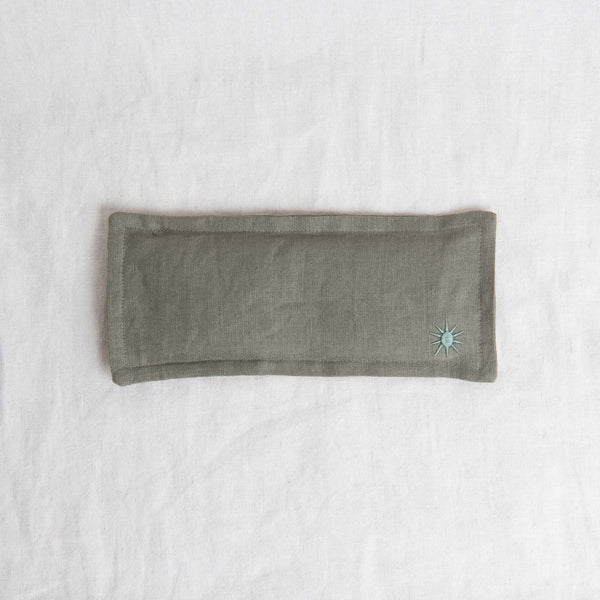 Handmade Linen Eye Pillow - Silver Princess