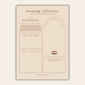 Retreat Yourself - 'Evening Reflections' Journalling Pad
