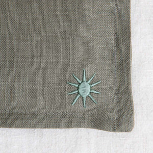 Handmade Linen Eye Pillow - Silver Princess