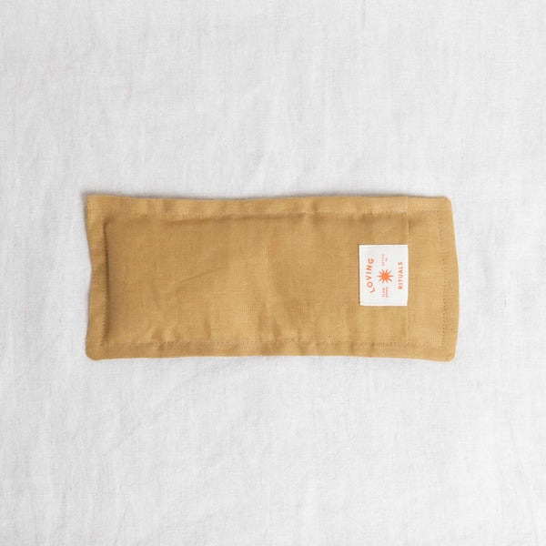 Handmade Linen Eye Pillow - Golden Sand