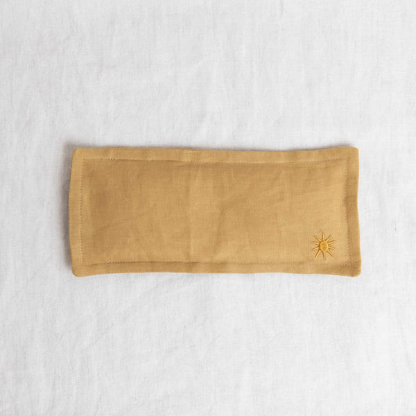 Handmade Linen Eye Pillow - Golden Sand