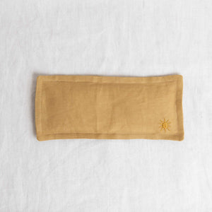 Handmade Linen Eye Pillow - Golden Sand