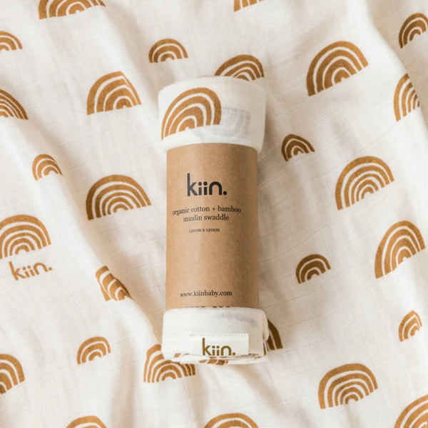 kiin-baby-organic-cotton-bamboo-muslin-swaddle-rainbow-retreat-yourself